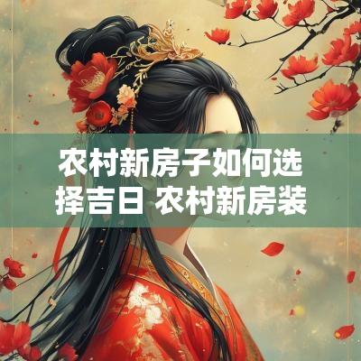 农村新房子如何选择吉日 农村新房装修选日子