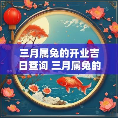 三月属兔的开业吉日查询 三月属兔的命运怎么样