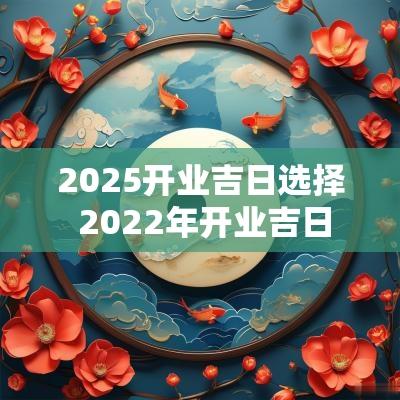2025开业吉日选择 2025年开业吉日