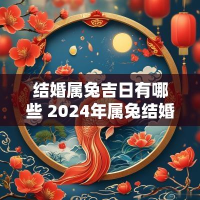 结婚属兔吉日有哪些 2025年属兔结婚黄道吉日