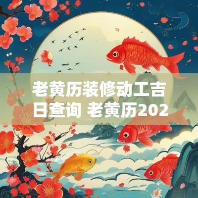 老黄历装修动工吉日查询 老黄历2025装修开工吉日
