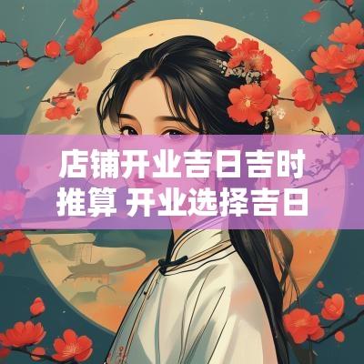店铺开业吉日吉时推算 开业选择吉日是怎么算的