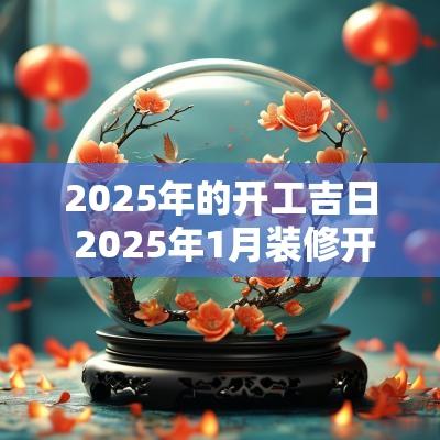 2025年的开工吉日 2025年1月装修开工黄道吉日
