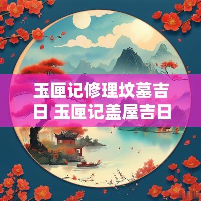 玉匣记修理坟墓吉日 玉匣记盖屋吉日
