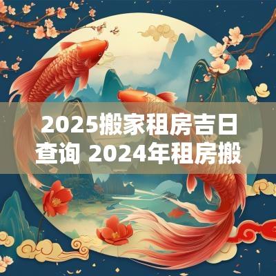 2025搬家租房吉日查询 2025年租房搬家吉日