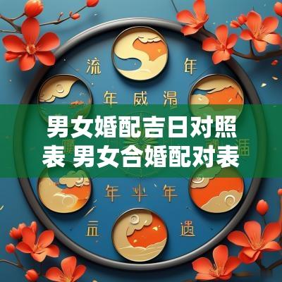男女婚配吉日对照表 男女合婚配对表大全