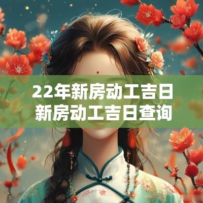 22年新房动工吉日 新房动工吉日查询