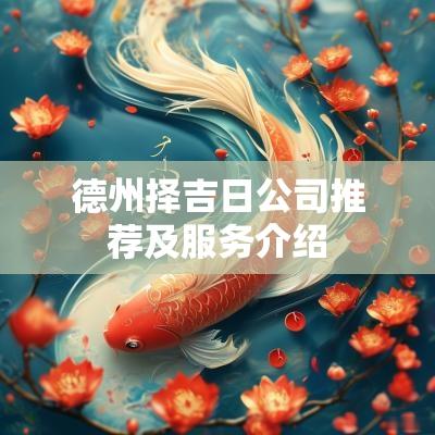德州择吉日公司推荐及服务介绍