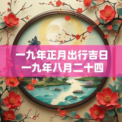 一九年正月出行吉日 一九年八月二十四日是吉日吗