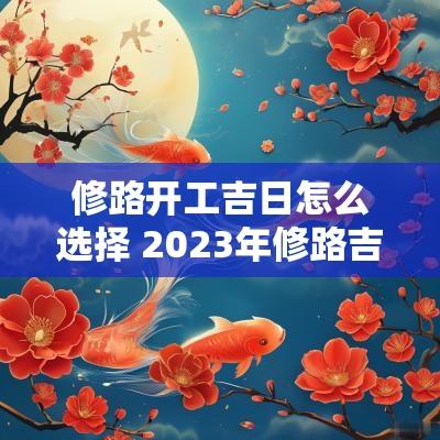 修路开工吉日怎么选择 2025年修路吉日