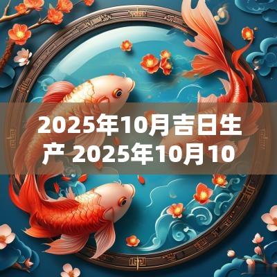 2025年10月吉日生产 2025年10月10日是哪一天