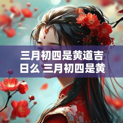 三月初四是黄道吉日么 三月初四是黄道吉日吗