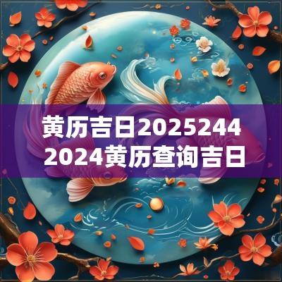 黄历吉日2025244 2025黄历查询吉日