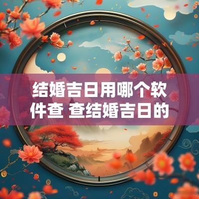 结婚吉日用哪个软件查 查结婚吉日的方法