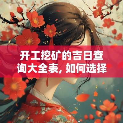 开工挖矿的吉日查询大全表, 如何选择适合的日子来开工
