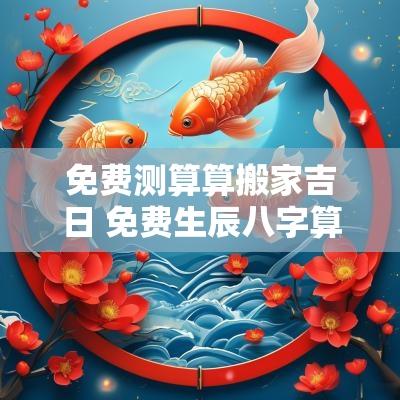 免费测算算搬家吉日 免费生辰八字算搬家