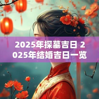 2025年探墓吉日 2025年结婚吉日一览表