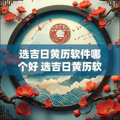 选吉日黄历软件哪个好 选吉日黄历软件哪个好用