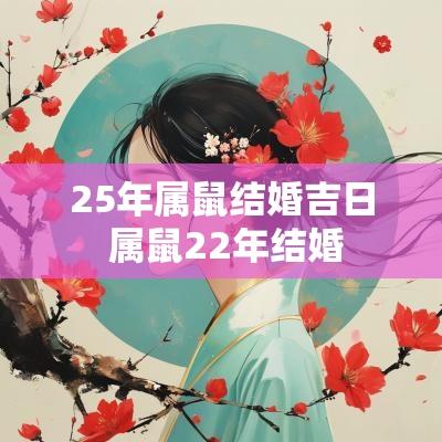 25年属鼠结婚吉日 属鼠22年结婚