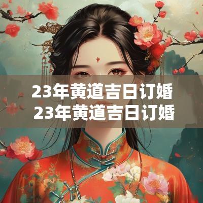 23年黄道吉日订婚 23年黄道吉日订婚好吗