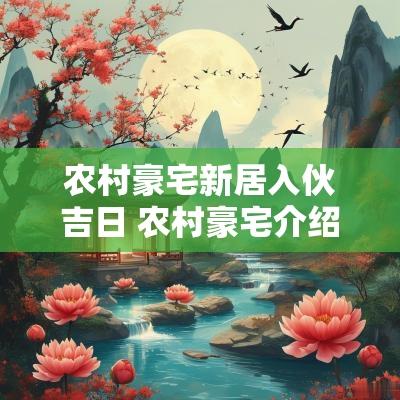 农村豪宅新居入伙吉日 农村豪宅介绍