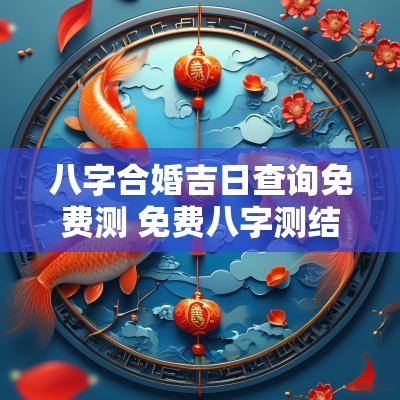 八字合婚吉日查询免费测 免费八字测结婚吉日