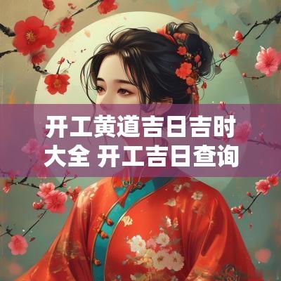 开工黄道吉日吉时大全 开工吉日查询2025年黄道吉日吉时
