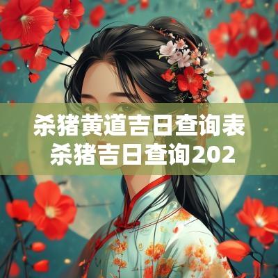杀猪黄道吉日查询表 杀猪吉日查询2025年一月