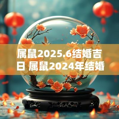 属鼠2025.6结婚吉日 属鼠2025年结婚最好的日子
