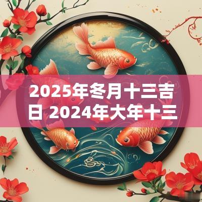 2025年冬月十三吉日 2025年大年十三的日子好吗