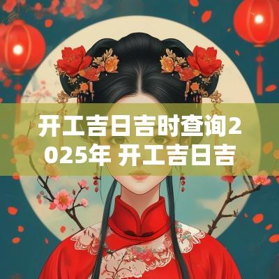 开工吉日吉时查询2025年 开工吉日吉时查询老黄历
