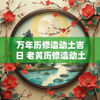 万年历修造动土吉日 老黄历修造动土
