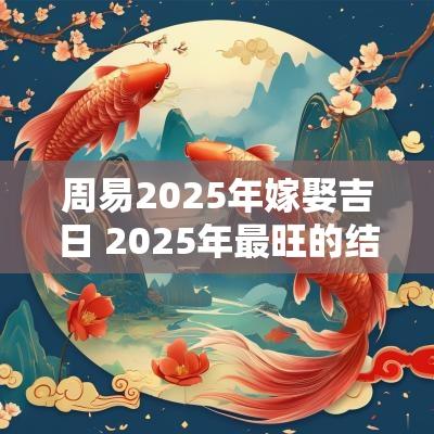 周易2025年嫁娶吉日 2025年最旺的结婚吉日周易