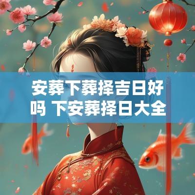 安葬下葬择吉日好吗 下安葬择日大全
