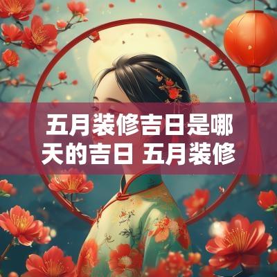 五月装修吉日是哪天的吉日 五月装修吉日一览表