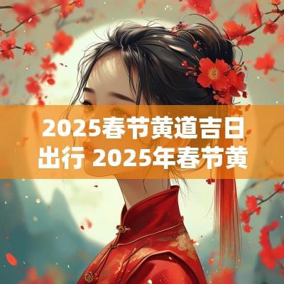 2025春节黄道吉日出行 2025年春节黄道吉日