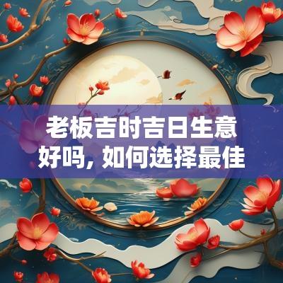 老板吉时吉日生意好吗, 如何选择最佳的商业时机？