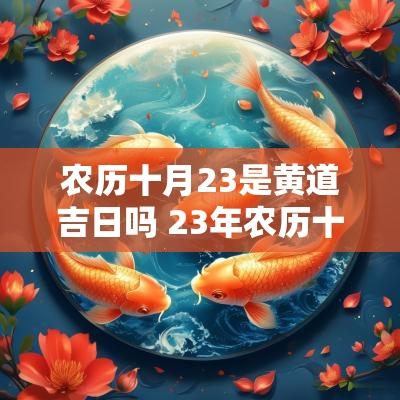 农历十月23是黄道吉日吗 23年农历十月黄道吉日查询表