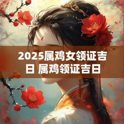 2025属鸡女领证吉日 属鸡领证吉日
