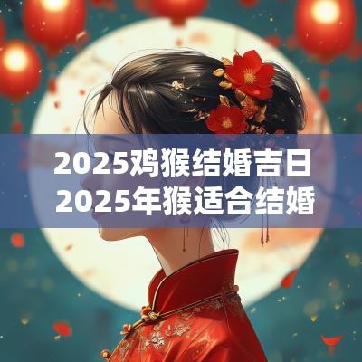2025鸡猴结婚吉日 2025年猴适合结婚吗