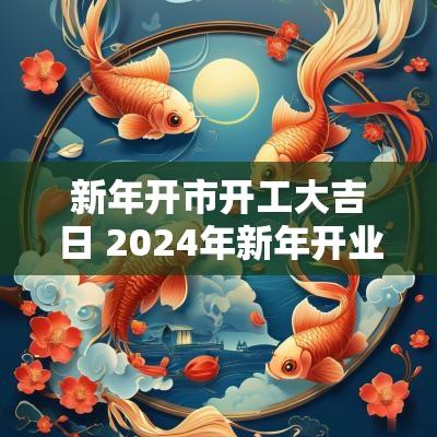 新年开市开工大吉日 2025年新年开业黄道吉日有哪些