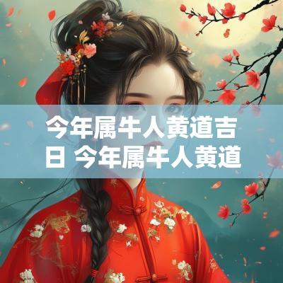 今年属牛人黄道吉日 今年属牛人黄道吉日查询