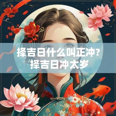择吉日什么叫正冲? 择吉日冲太岁
