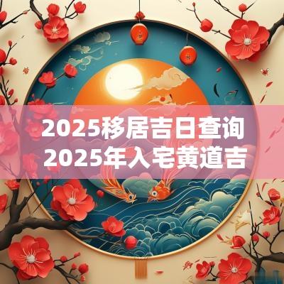 2025移居吉日查询 2025年入宅黄道吉日