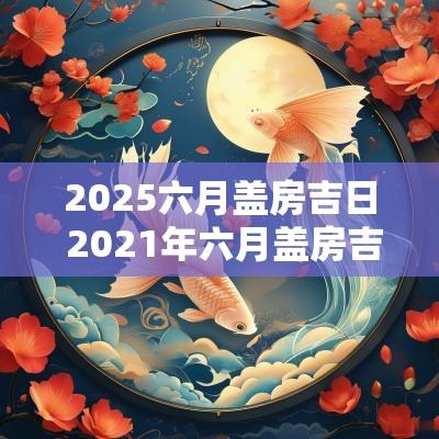 2025六月盖房吉日 2025年六月盖房吉日