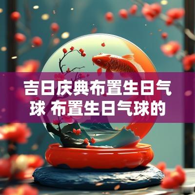 吉日庆典布置生日气球 布置生日气球的名字