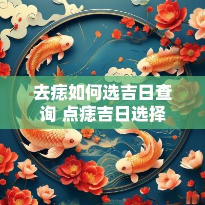 去痣如何选吉日查询 点痣吉日选择