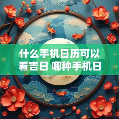 什么手机日历可以看吉日 哪种手机日历最好