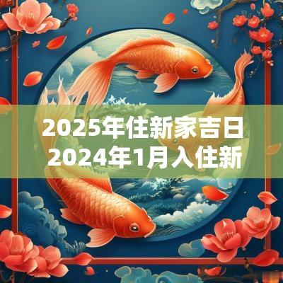 2025年住新家吉日 2025年1月入住新家吉日一览表