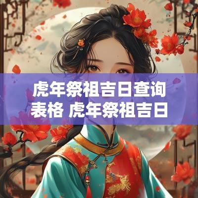 蛇年祭祖吉日查询表格 蛇年祭祖吉日查询表格图